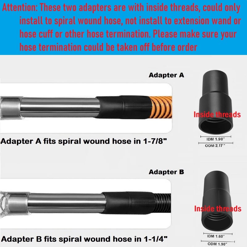 RosyOcean Shop Vac Extractor Attachment for Upholstery & Carpet Cleaning Accessory Hand Wand with Viewing Head Auto Detailing Vacuum Head Hand Tool for Truck Mount & portable Extractor Vacuum Cleaner - Image 2